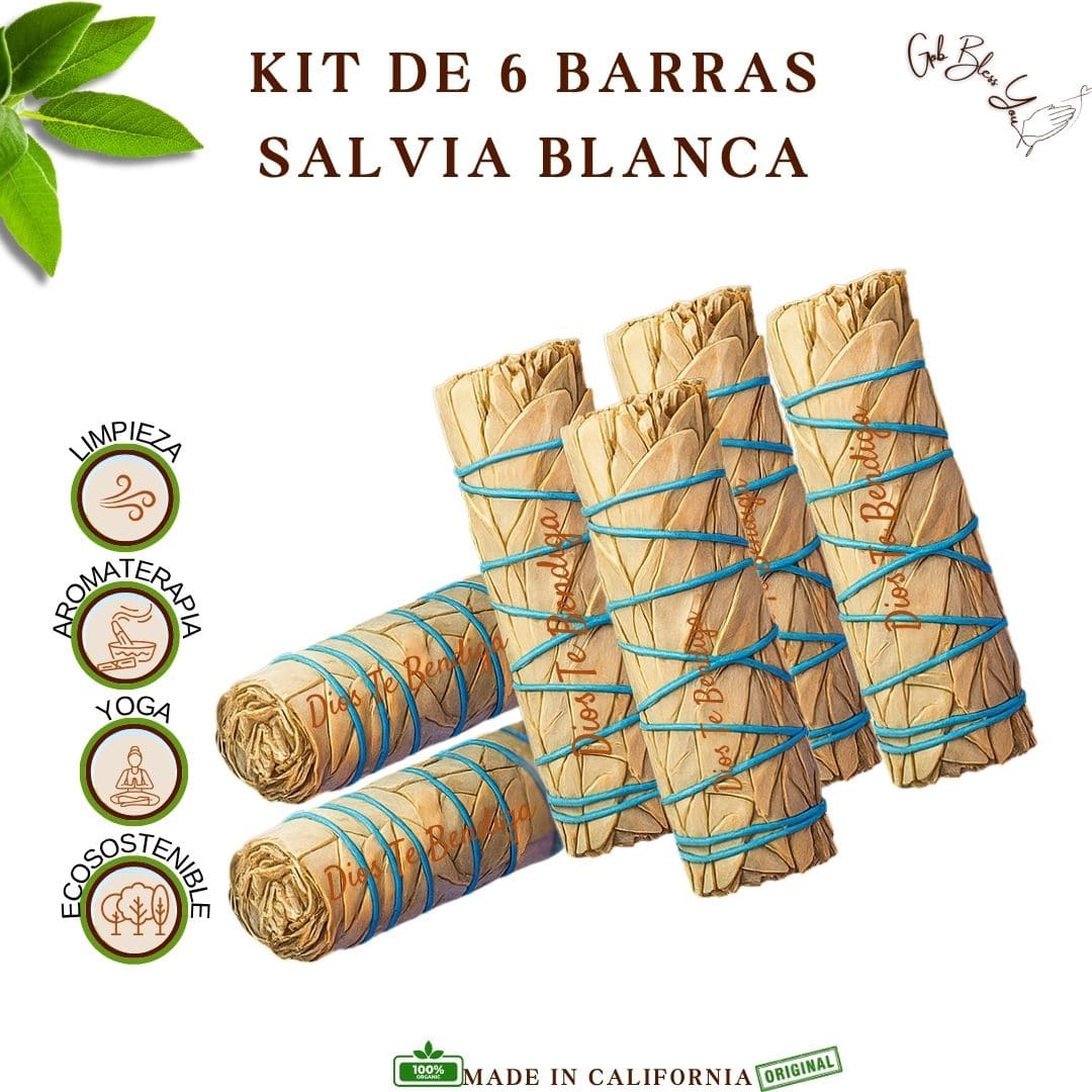 Kit de 6 Barras de Salvia Blanca