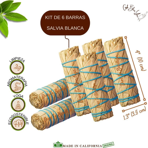 Kit de 6 Barras de Salvia Blanca